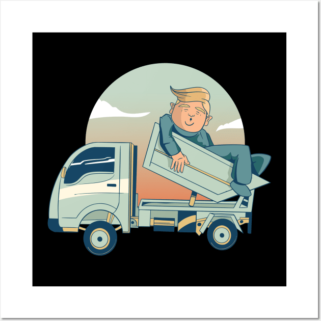 Joe biden 2020 - Dumptruck Trump Loser Wall Art by Kali Space